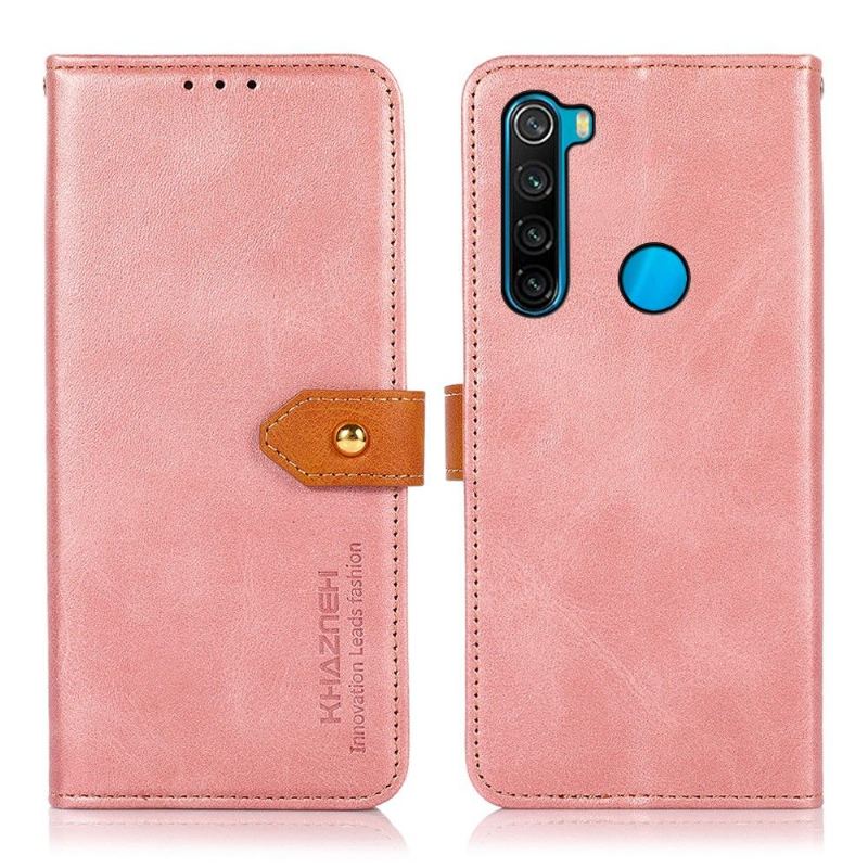 Fodral För Xiaomi Redmi Note 8 2021 Khazneh Bicolor Konstläder