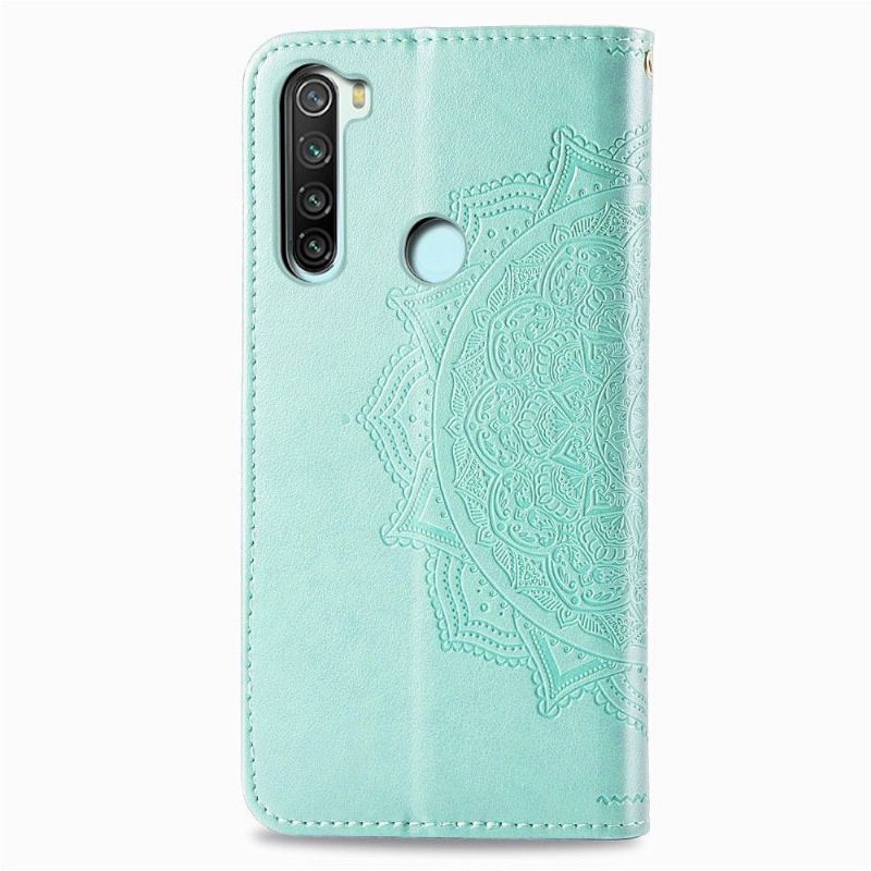 Fodral För Xiaomi Redmi Note 8 2021 Mandala Relief I Konstläder