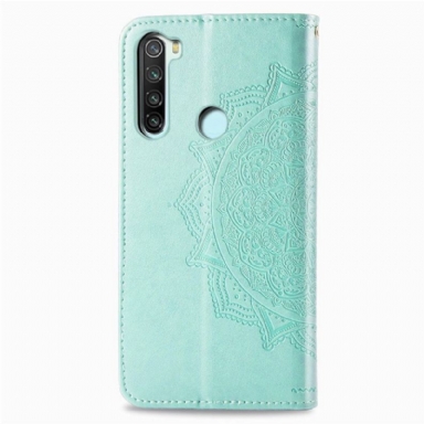 Fodral För Xiaomi Redmi Note 8 2021 Mandala Relief I Konstläder