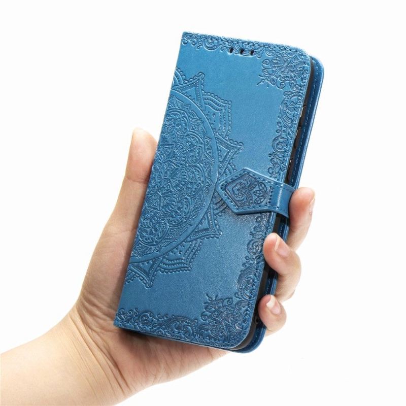 Fodral För Xiaomi Redmi Note 8 2021 Mandala Relief I Konstläder