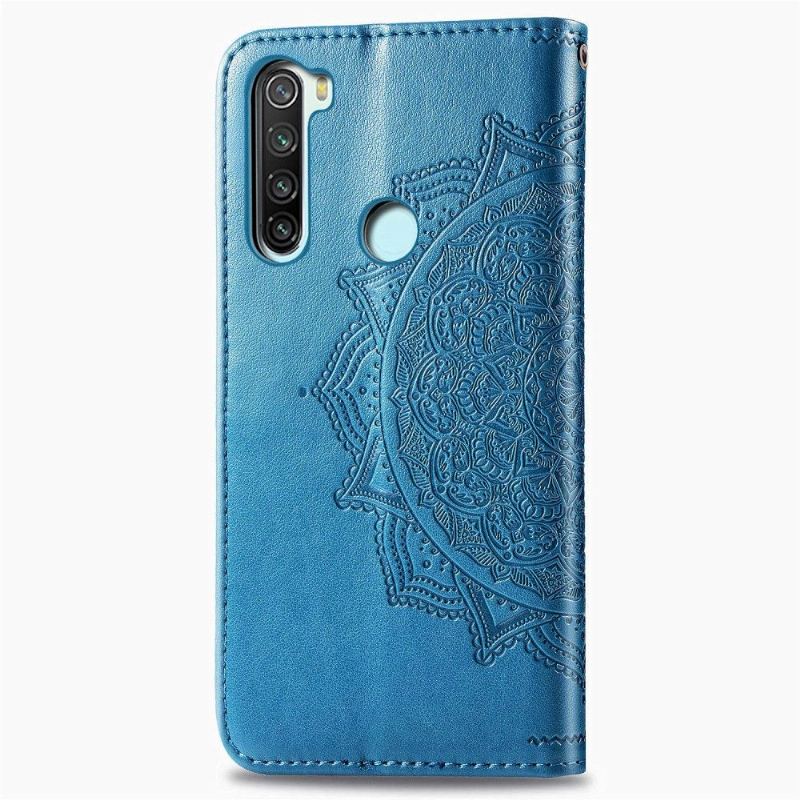 Fodral För Xiaomi Redmi Note 8 2021 Mandala Relief I Konstläder