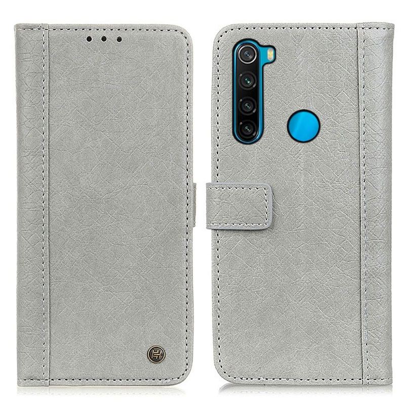 Folio-fodral För Xiaomi Redmi Note 8 2021 Rhino Konstläder