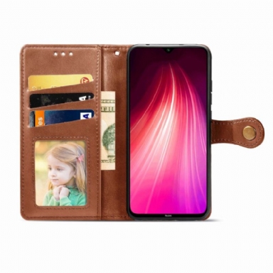 Läderfodral För Xiaomi Redmi Note 8 2021 Indila Konstläderkorthållare