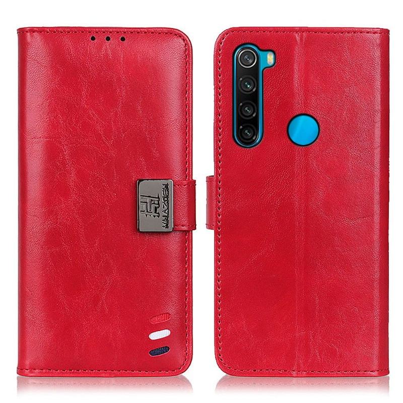 Läderfodral För Xiaomi Redmi Note 8 2021 Khazneh Tricolor