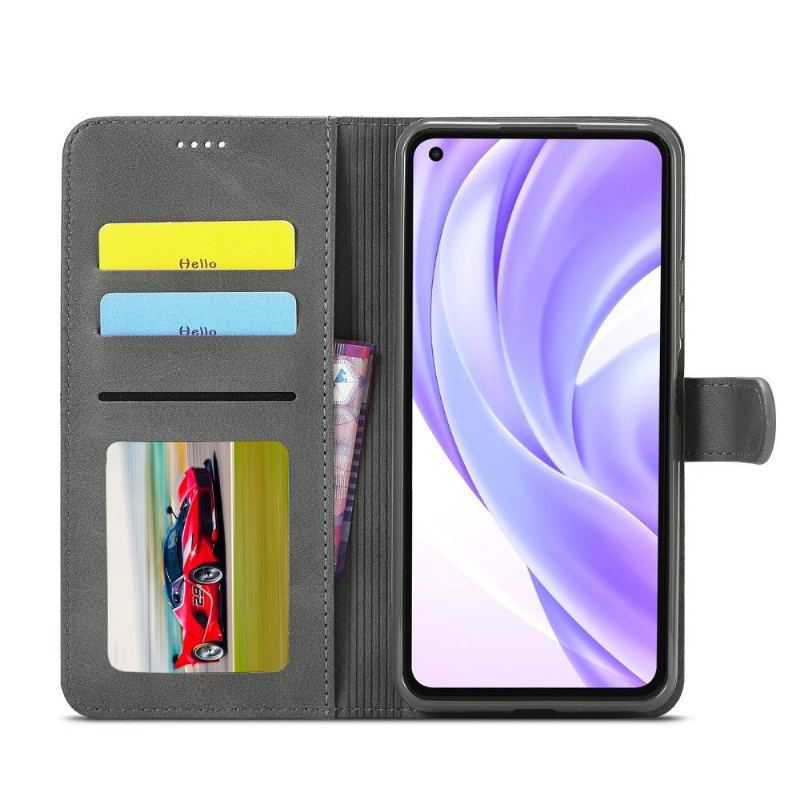 Fodral För Xiaomi Mi 11 Lite 5G NE / Mi 11 Lite / Mi 11 Lite 5G Folio-fodral Lädereffekt Lc.imeeke