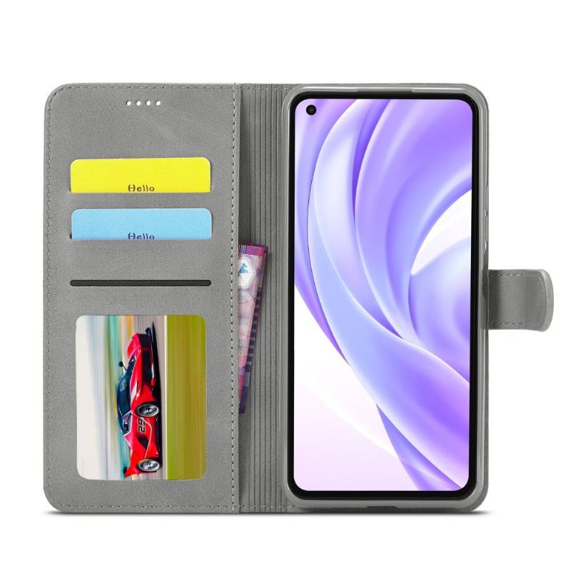 Fodral För Xiaomi Mi 11 Lite 5G NE / Mi 11 Lite / Mi 11 Lite 5G Folio-fodral Lädereffekt Lc.imeeke