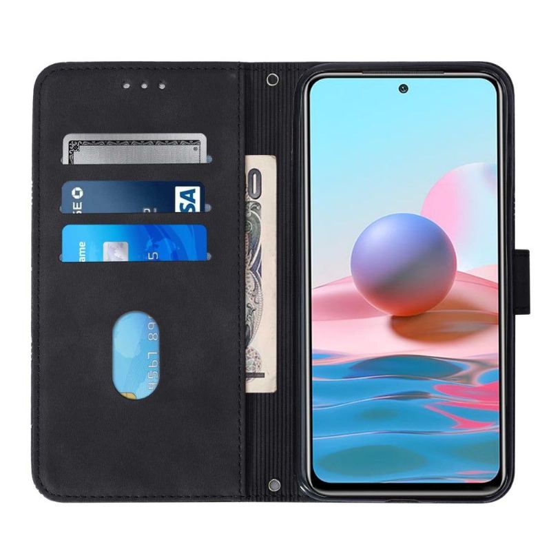 Folio-fodral För Xiaomi Mi 11 Lite 5G NE / Mi 11 Lite / Mi 11 Lite 5G Fallskydd Lädereffekt Geometrisk Design Med Rem