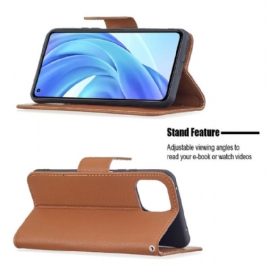 Folio-fodral För Xiaomi Mi 11 Lite 5G NE / Mi 11 Lite / Mi 11 Lite 5G Marta Grained Faux Leather