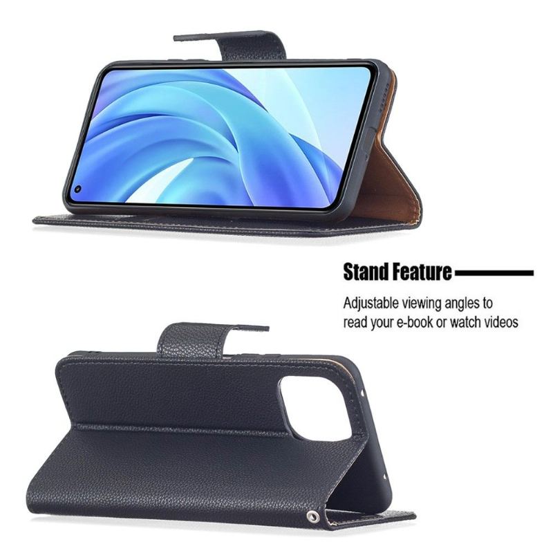 Folio-fodral För Xiaomi Mi 11 Lite 5G NE / Mi 11 Lite / Mi 11 Lite 5G Marta Grained Faux Leather