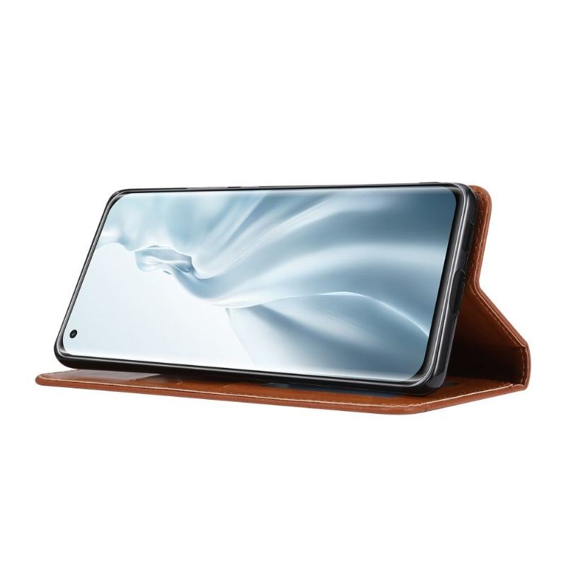 Folio-fodral För Xiaomi Mi 11 Lite 5G NE / Mi 11 Lite / Mi 11 Lite 5G Stativfodral Lädereffekt