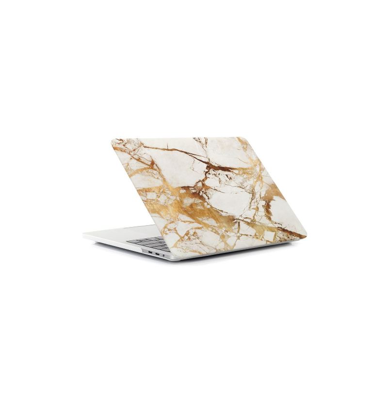 Macbook Air 13 Inch 2018 - Marble Hard Shell - Guld