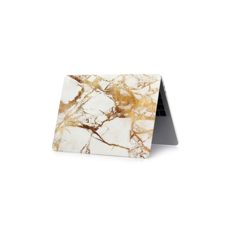 Macbook Air 13 Inch 2018 - Marble Hard Shell - Guld