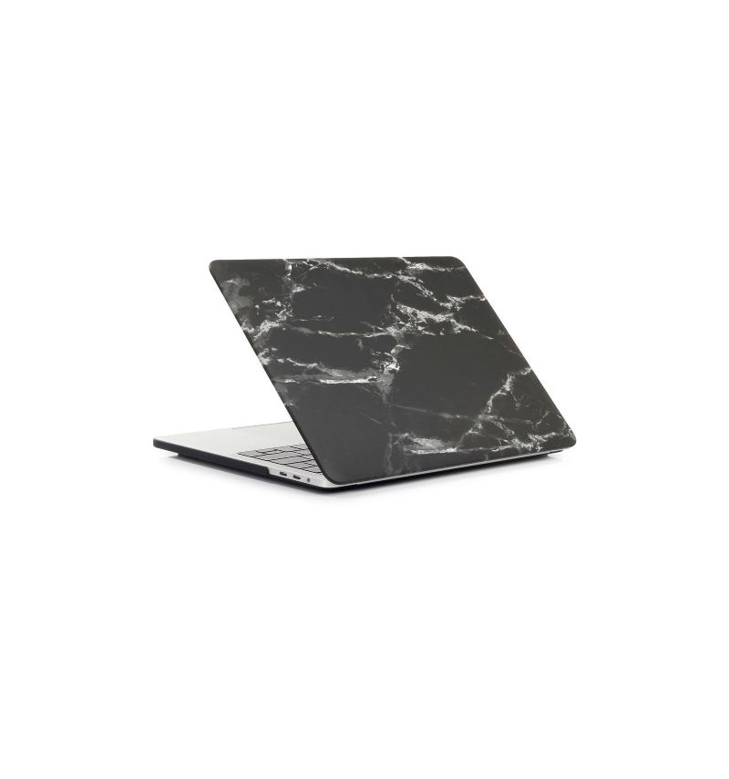 Macbook Air 13 Inch 2018 - Marble Print Shell - Svart / Vit