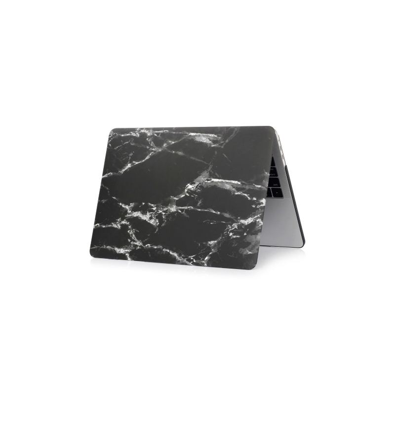 Macbook Air 13 Inch 2018 - Marble Print Shell - Svart / Vit