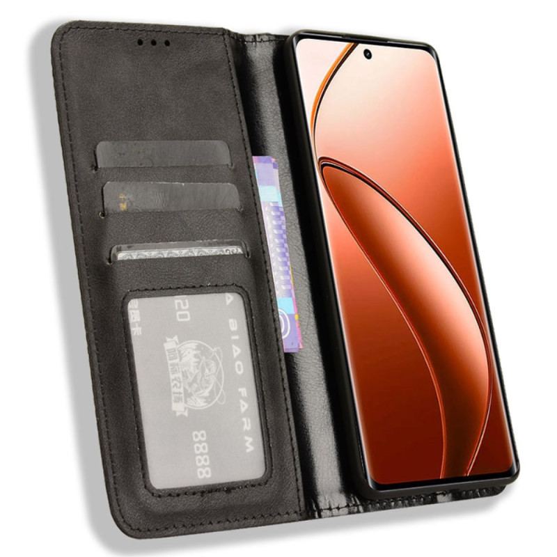 Folio-fodral Realme 12 Pro / 12 Pro Plus Retro Textur