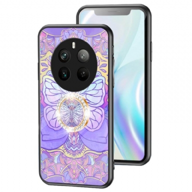 Skal Realme 12 Pro / 12 Pro Plus Ring-support Butterfly Series I Härdat Glas