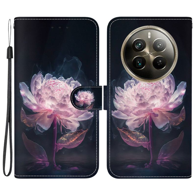 Skyddsfodral Realme 12 Pro / 12 Pro Plus Lila Pion Med Rem