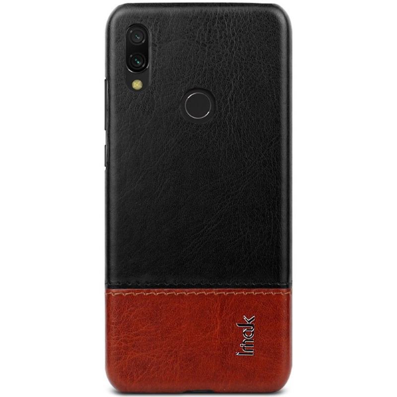 Skal För Xiaomi Redmi Note 7 Imak Bicolor Konstläder - Svart Brun