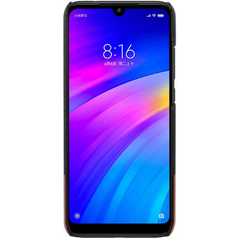 Skal För Xiaomi Redmi Note 7 Imak Bicolor Konstläder - Svart Brun