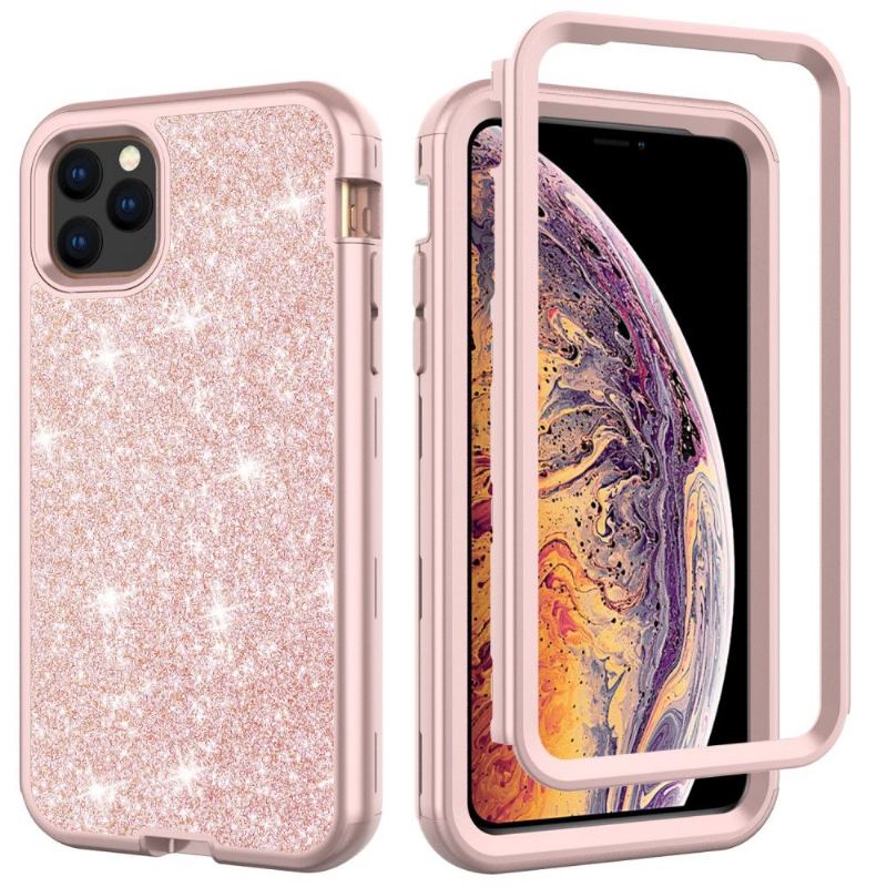 Skal För iPhone 11 Pro Max Glitter Stötsäker Hybrid