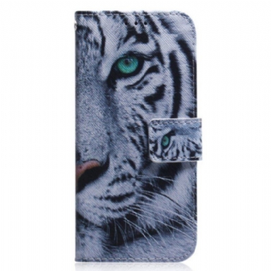 Fodral Xiaomi Redmi Note 12 5G Med Kedjar Strappy White Tiger