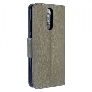 Fodral För Xiaomi Redmi Note 8 Folio-fodral Grained Leather Effect Folio