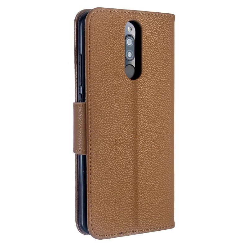 Fodral För Xiaomi Redmi Note 8 Folio-fodral Grained Leather Effect Folio