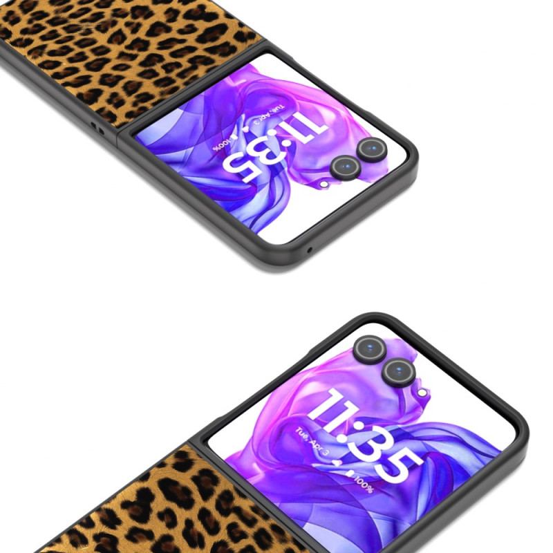 Skal För Motorola Razr 50 Ultra Leopardmönster