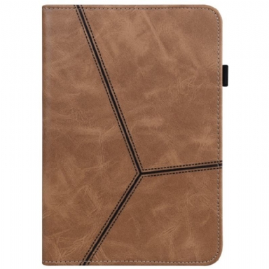 iPad Mini 6 (2021) Lines Leather Effect Cover