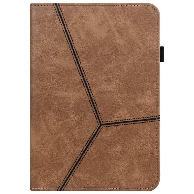 iPad Mini 6 (2021) Lines Leather Effect Cover