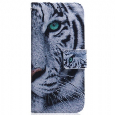 Fodral Samsung Galaxy A54 5G Med Kedjar Strappy White Tiger