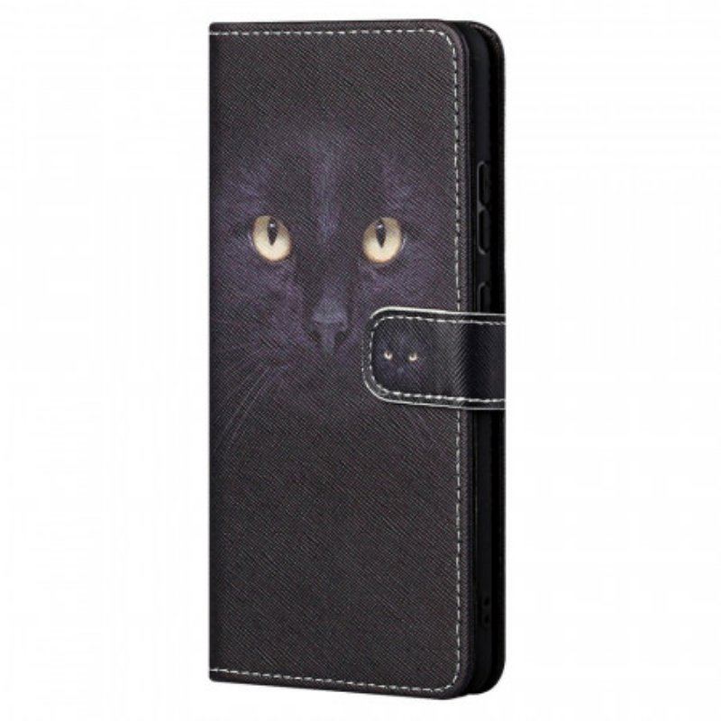 Fodral Xiaomi Redmi Note 11 / 11S Med Kedjar Strappy Black Cat Eyes