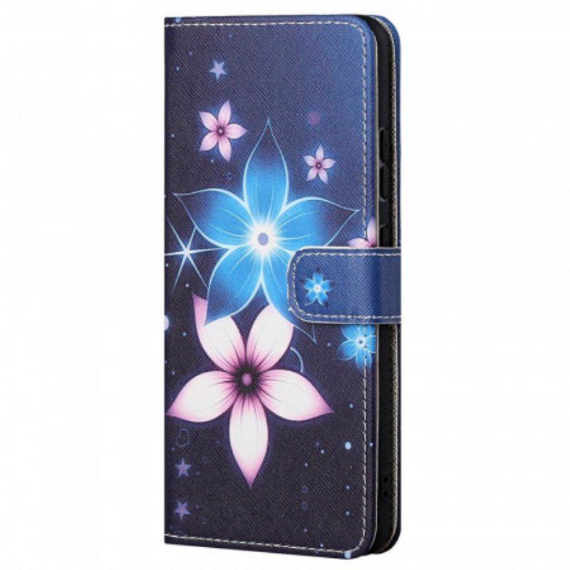 Folio-fodral Xiaomi Redmi Note 11 / 11S Med Kedjar Lunar Strap Blommor