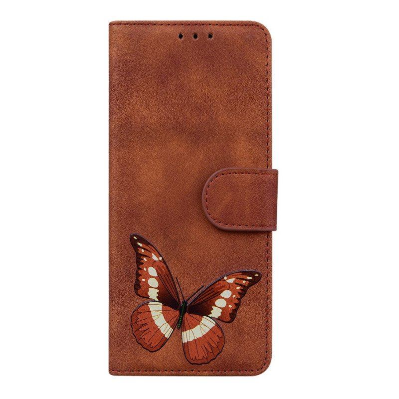 Folio-fodral Xiaomi Redmi Note 11 / 11S Skin-touch Butterfly