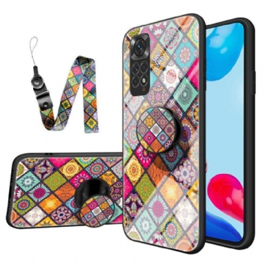 Mobilskal Xiaomi Redmi Note 11 / 11S Patchwork Magnetisk Hållare