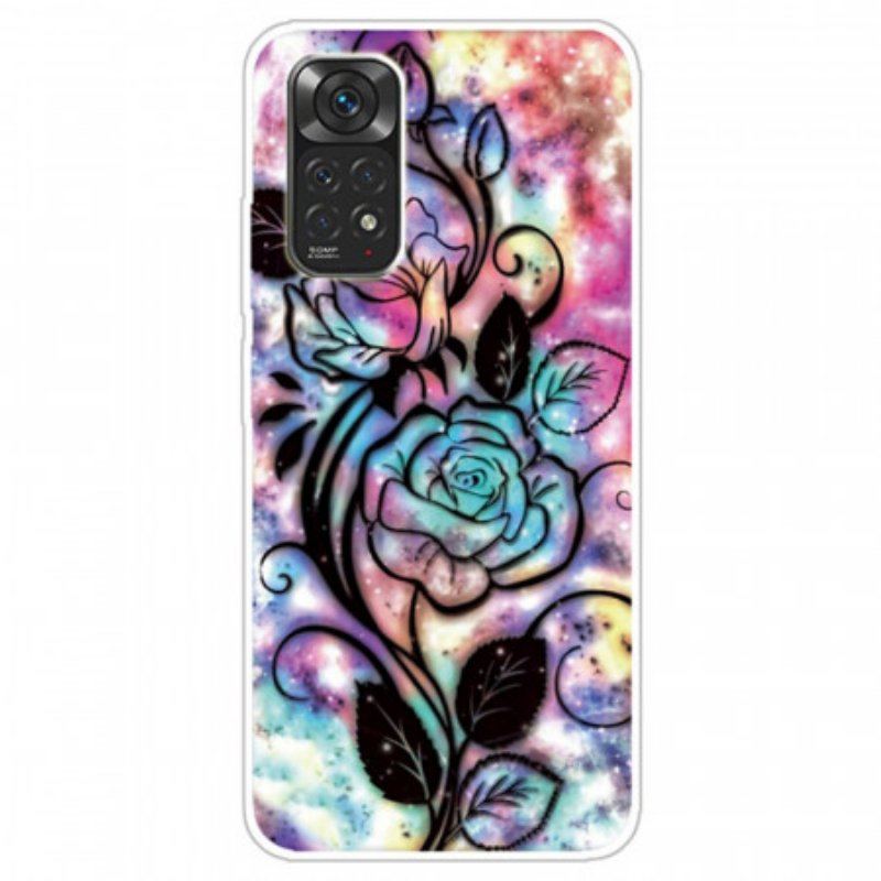 Skal Xiaomi Redmi Note 11 / 11S Blomsterdesign