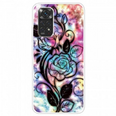 Skal Xiaomi Redmi Note 11 / 11S Blomsterdesign