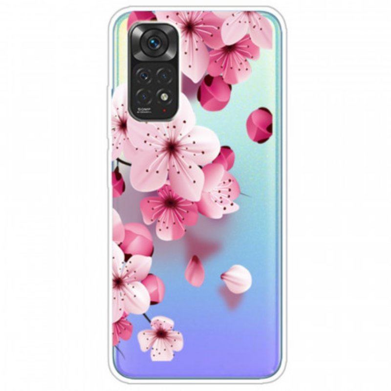 Skal Xiaomi Redmi Note 11 / 11S Små Rosa Blommor