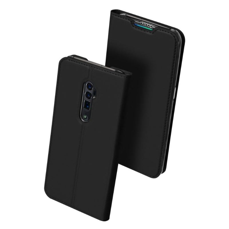 Folio-fodral För Oppo Reno 10x Zoom Affärsimitation - Svart