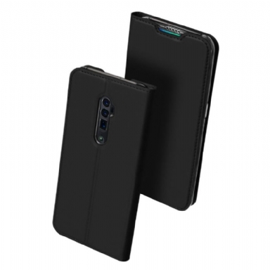 Folio-fodral För Oppo Reno 10x Zoom Affärsimitation - Svart