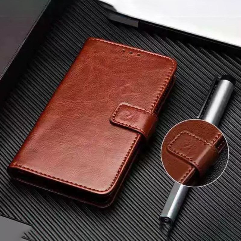 Fodral Oneplus 12 5g Faux Leather Retro Idewei