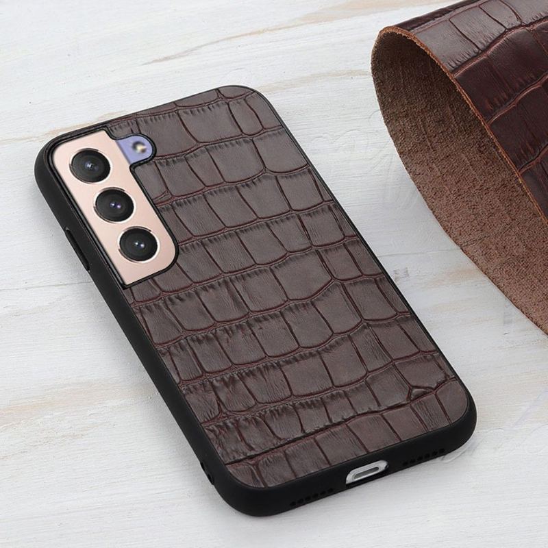 Skal För Samsung Galaxy S22 Plus 5G Chic Croco Skin Look