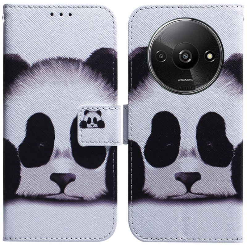 Läderfodral Poco C61 Telefonfodral Panda