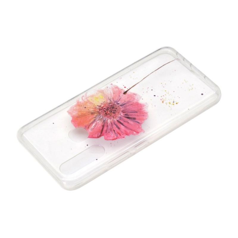 Skal För Huawei P40 Lite E Transparent Blomma