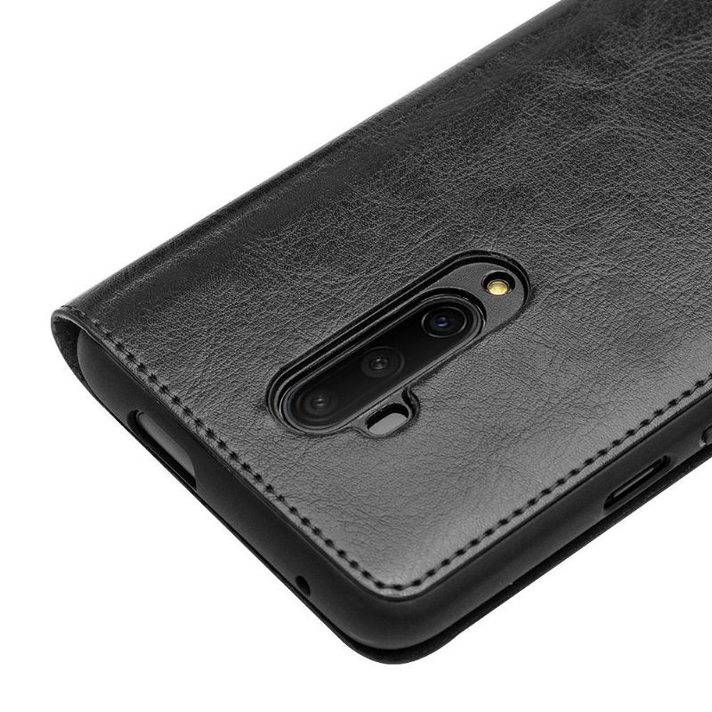 Fodral Case För OnePlus 7T Pro Fallskydd Klassiskt Handgjort Äkta Läder