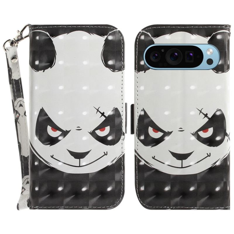 Skyddsfodral Google Pixel 9 Arg Panda Kärlek Med Rem