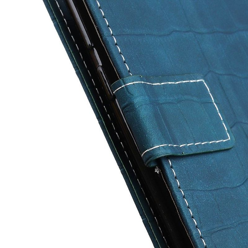 Fodral För Xiaomi Mi Note 10 / 10 Pro Hemming Croc-effektsömmar