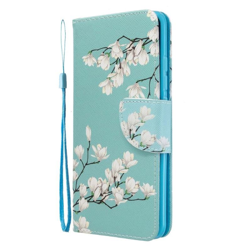 Fodral För Xiaomi Mi Note 10 / 10 Pro Vita Blommor