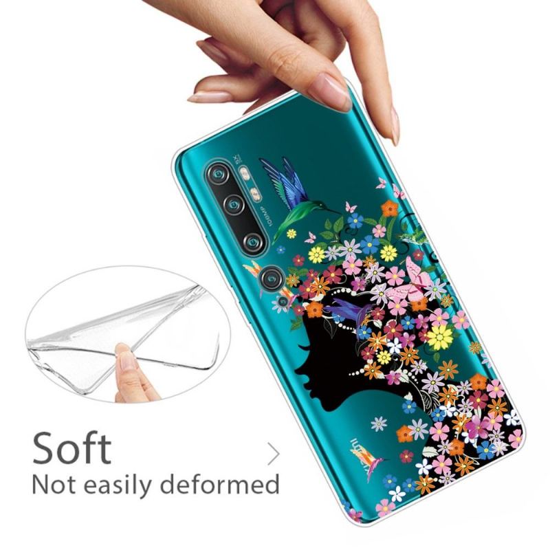 Skal För Xiaomi Mi Note 10 / 10 Pro Hemming Kolibriblomma