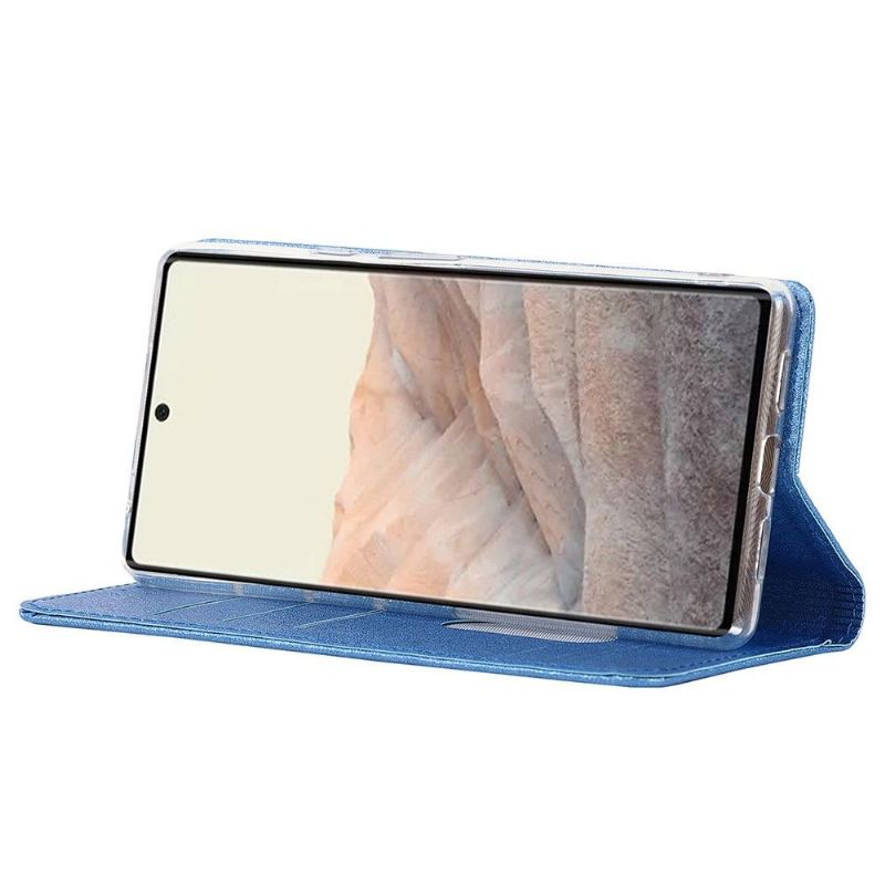 Fodral För Google Pixel 6 Hemming Folio-fodral Blue Moon Flap-korthållare